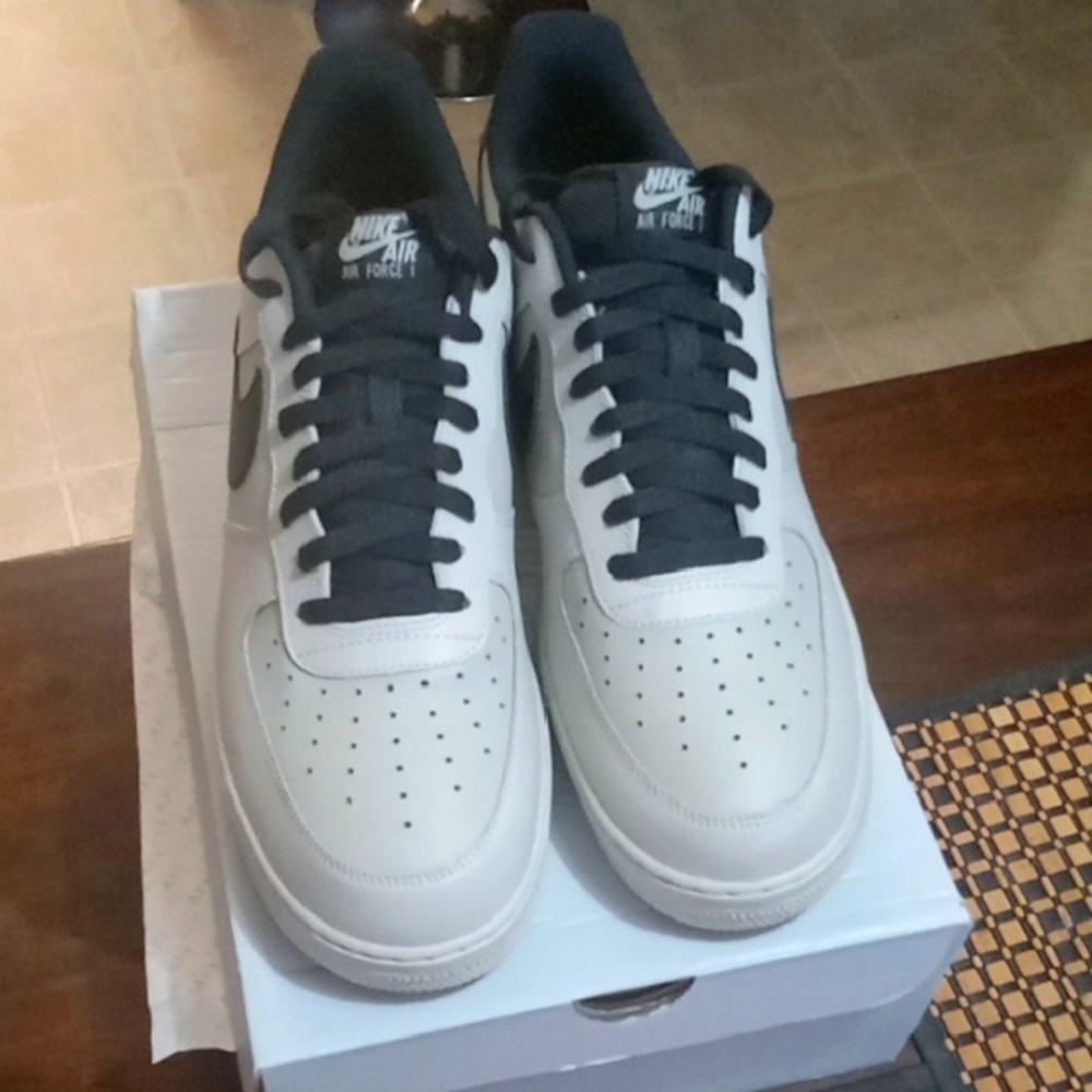Nike Air Force 1 Men's Shoes - White and Black